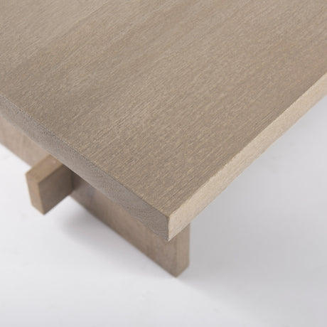 Aida 84L Light Gray Wood Dining Table from Mercana - Luna Furniture