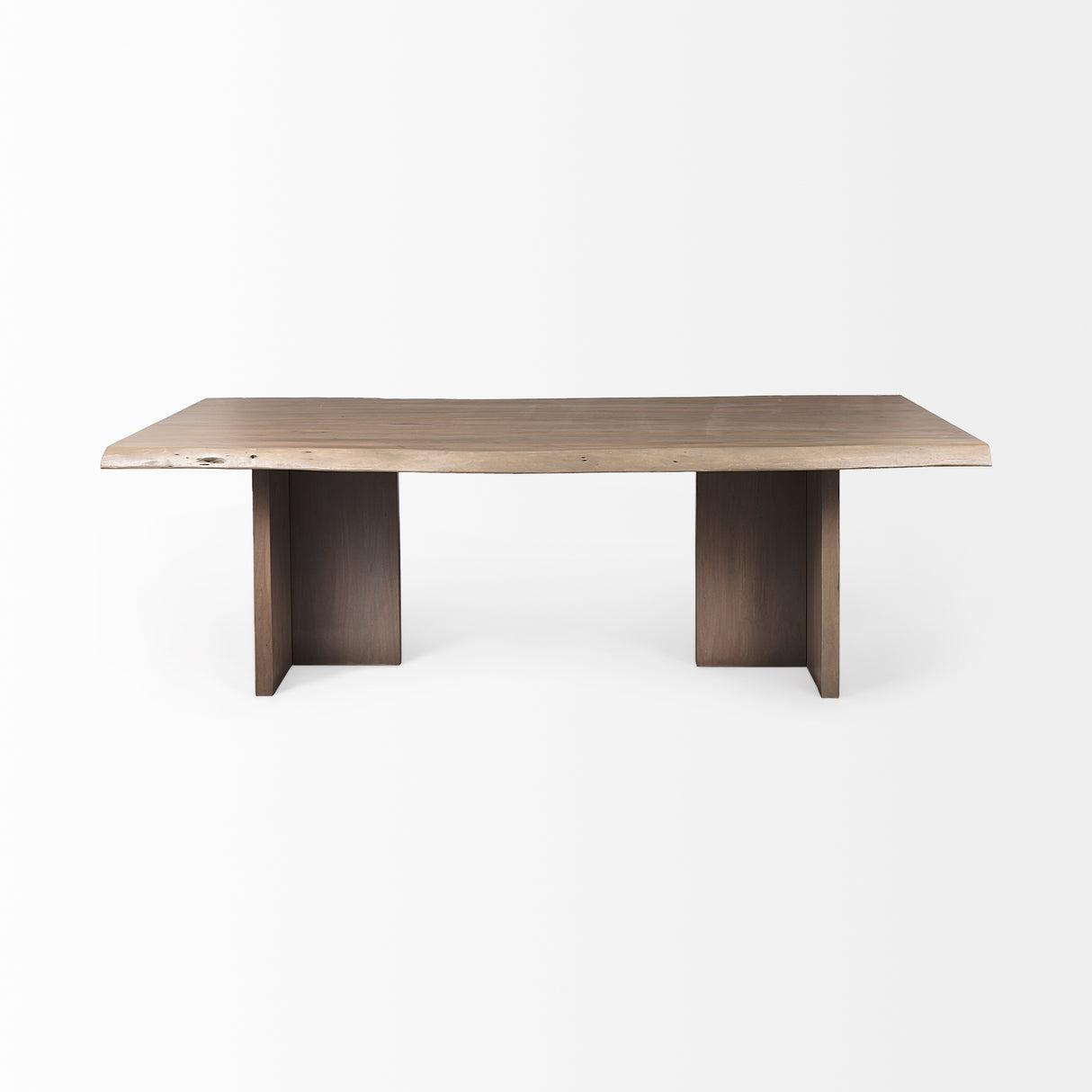 Konstantin 94.0 x 40.0 x 30.0 Medium Brown Wood W/ Live Edge Rectangular Dining Table from Mercana - Luna Furniture