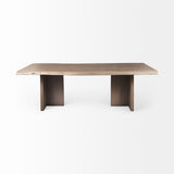 Konstantin 94.0 x 40.0 x 30.0 Medium Brown Wood W/ Live Edge Rectangular Dining Table from Mercana - Luna Furniture
