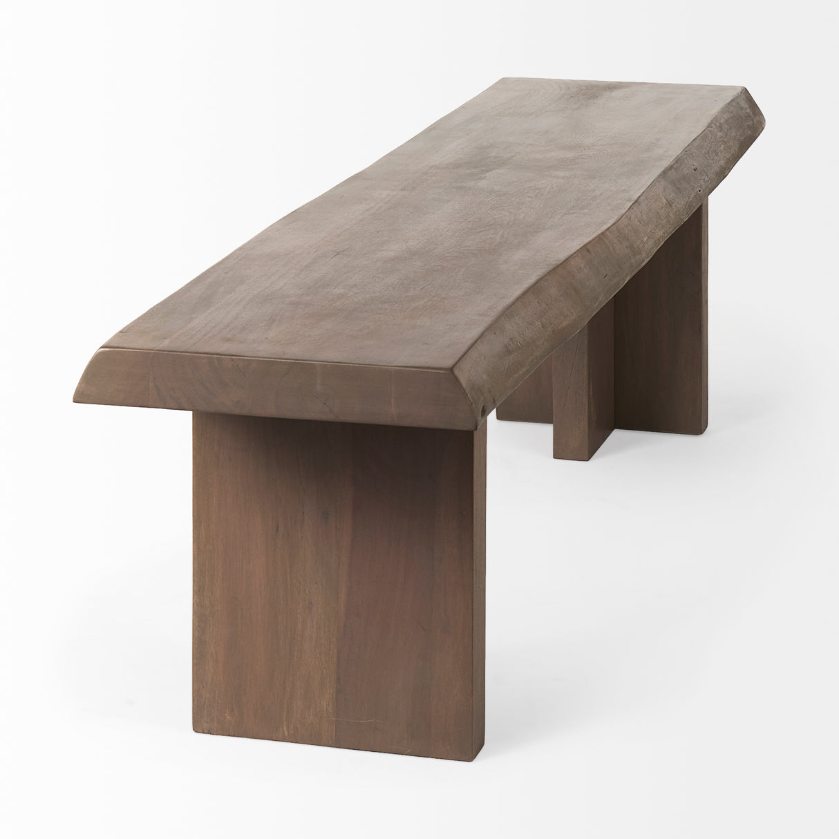 Konstantin 70.0 x 18.0 x 18.0 Medium Brown Wood W/ Live Edge Bench from Mercana - Luna Furniture