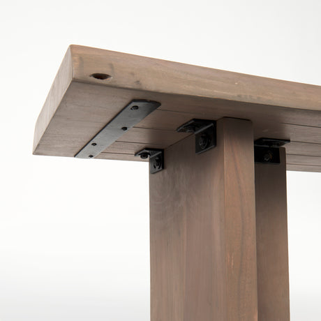 Konstantin 70.0 x 18.0 x 18.0 Medium Brown Wood W/ Live Edge Bench from Mercana - Luna Furniture
