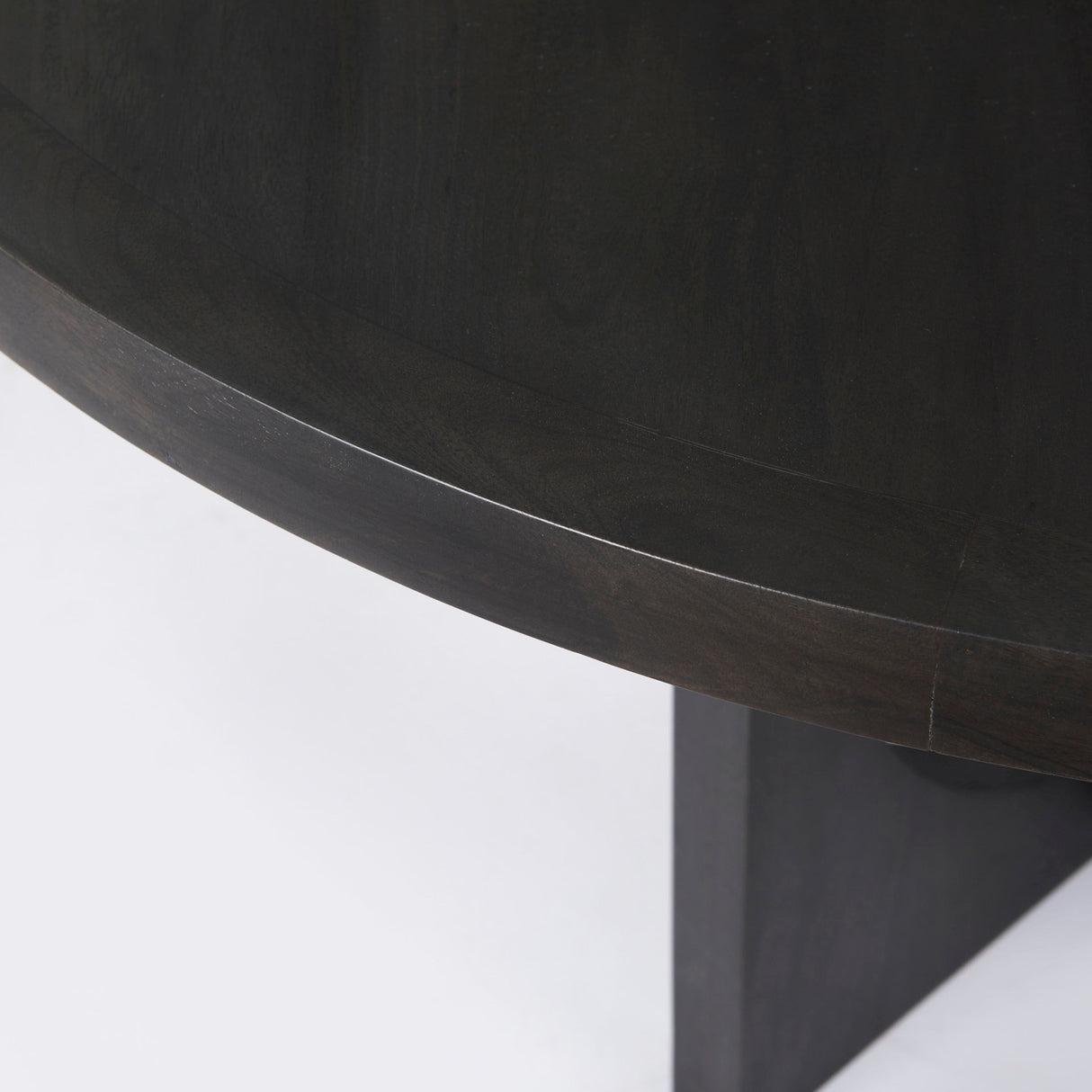 Liesl 54.L x 54.0W x 30.0H Black Wood W/ Circular Top Dining Table from Mercana - Luna Furniture