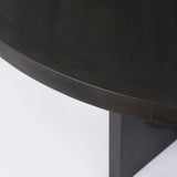 Liesl 54.L x 54.0W x 30.0H Black Wood W/ Circular Top Dining Table from Mercana - Luna Furniture