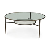 Felicity 36.0L x 36.0W x 16.0H Marble Top W/Iron Frame Coffee Table from Mercana - Luna Furniture