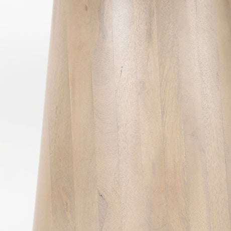 Maxwell 48L x 48W x 30H White Marble Round Top W/ Black Metal and Wood Pedestal Base Dining Table from Mercana - Luna Furniture