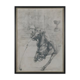 Polo Player II by Mercana Studio a Hand Embellished Textured Framed Art Print Matted under Glass from Mercana - Luna Furniture