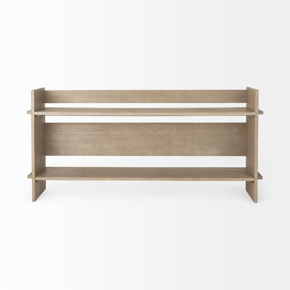 Aida Light Gray Wood Console Table from Mercana - Luna Furniture