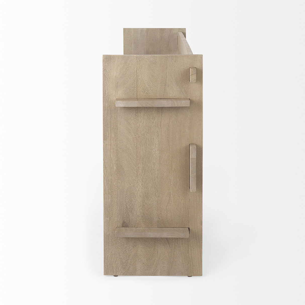 Aida Light Gray Wood Console Table from Mercana - Luna Furniture