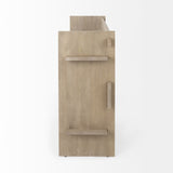 Aida Light Gray Wood Console Table from Mercana - Luna Furniture