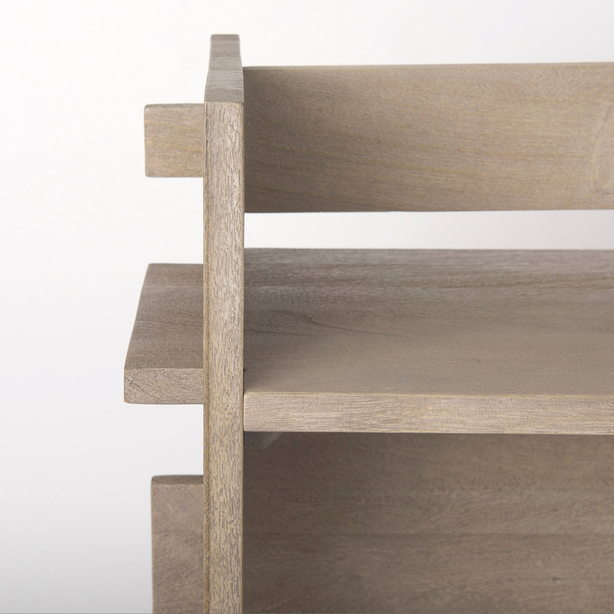 Aida Light Gray Wood Console Table from Mercana - Luna Furniture