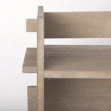 Aida Light Gray Wood Console Table from Mercana - Luna Furniture