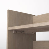 Aida Light Gray Wood Console Table from Mercana - Luna Furniture