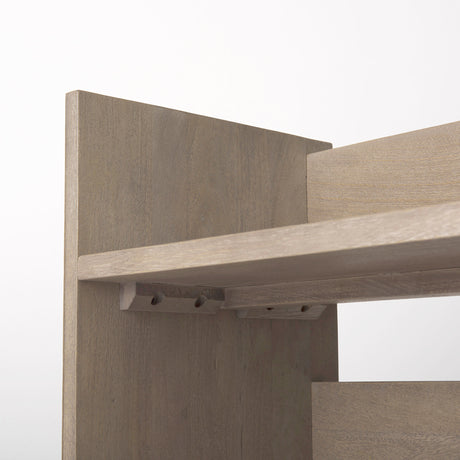 Aida Light Gray Wood Console Table from Mercana - Luna Furniture