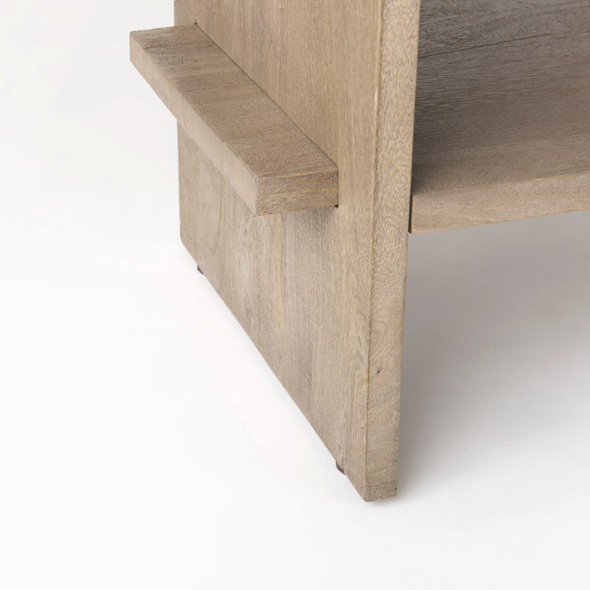 Aida Light Gray Wood Console Table from Mercana - Luna Furniture