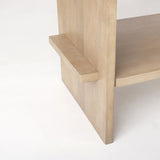 Aida Light Brown Wood Console Table from Mercana - Luna Furniture