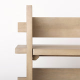 Aida Light Brown Wood Console Table from Mercana - Luna Furniture
