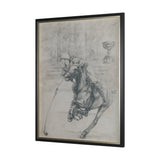 Polo Player II by Mercana Studio a Hand Embellished Textured Framed Art Print Matted under Glass from Mercana - Luna Furniture