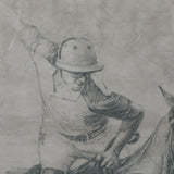 Polo Player II by Mercana Studio a Hand Embellished Textured Framed Art Print Matted under Glass from Mercana - Luna Furniture