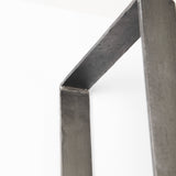 Taunton 80L x 10.5W x 90H Medium Brown Wood W/ Antique Nickel Metal Frame 6 Tier Shelving Unit from Mercana - Luna Furniture