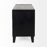 Alvin 34.5L x 21.5W x 30.0H Wood W/Metal Framing Accent Cabinet from Mercana - Luna Furniture