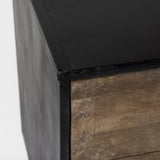 Alvin 34.5L x 21.5W x 30.0H Wood W/Metal Framing Accent Cabinet from Mercana - Luna Furniture