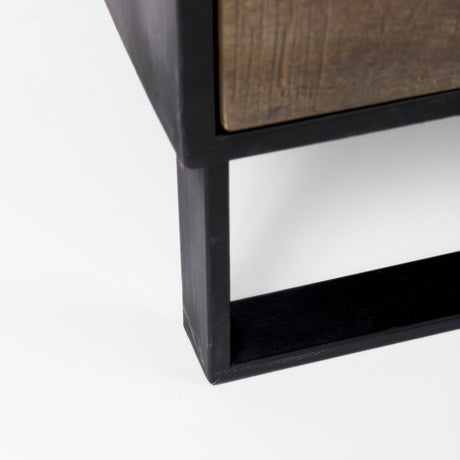 Alvin 34.5L x 21.5W x 30.0H Wood W/Metal Framing Accent Cabinet from Mercana - Luna Furniture
