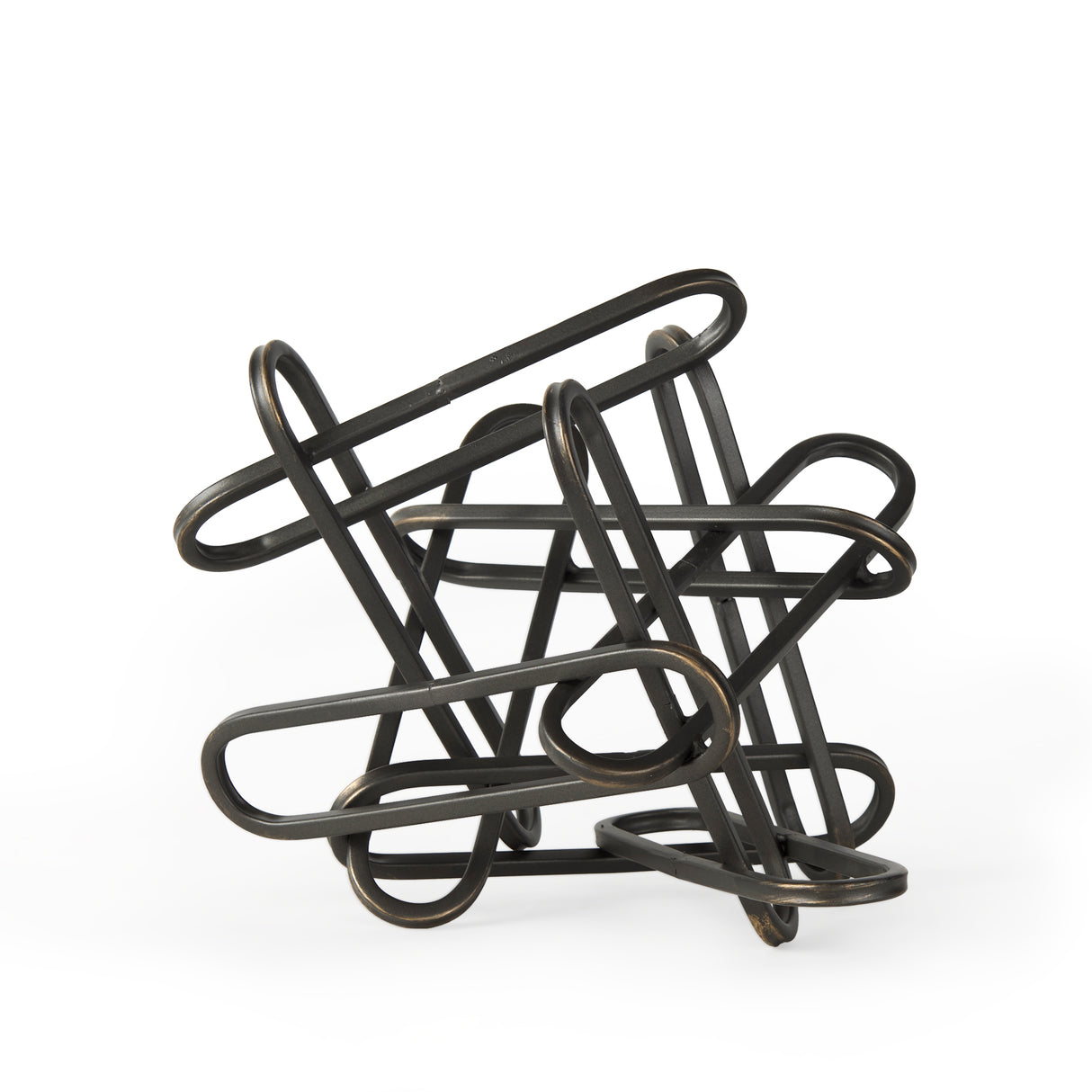 Henderson 10.4L x 8.3W x 7.7H Black Metal Paperclip Decorative Object from Mercana - Luna Furniture