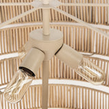 Marimba 40 L x 40 W x 24 H Natural Cane 6 Tier Chandelier from Mercana - Luna Furniture