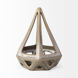 Hood 7.7L x 7.7W x 9.4H Bronze Geometric Ceramic Object from Mercana - Luna Furniture
