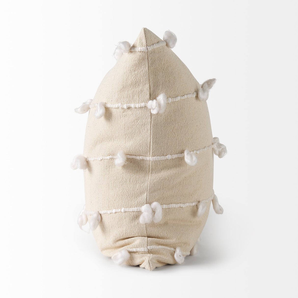 Erica 20 x 20 Cream With White Detail Decorative Pillow Cover from Mercana - Luna Furniture