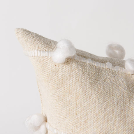 Erica 20 x 20 Cream With White Detail Decorative Pillow Cover from Mercana - Luna Furniture