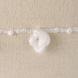 Erica 20 x 20 Cream With White Detail Decorative Pillow Cover from Mercana - Luna Furniture