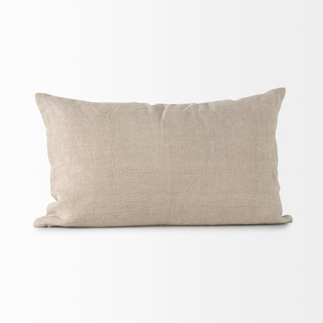 Lacey 13 x 21 Beige/White Decorative Pillow Cover from Mercana - Luna Furniture