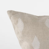 Enya 18L x 18W Beige and Cream Fabric Patterned Decorative Pillow Cover from Mercana - Luna Furniture