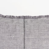 Thais 13L x 21W Gray Fabric Fringed Decorative Pillow Cover from Mercana - Luna Furniture