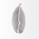 Thais 20L x 20W Blue and Cream Fringed Decorative Pillow Cover from Mercana - Luna Furniture