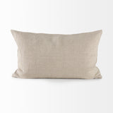 Danika 13.0L x 21.0W x 0.2H Beige and Gold Fabric Decorative Pillow Cover from Mercana - Luna Furniture