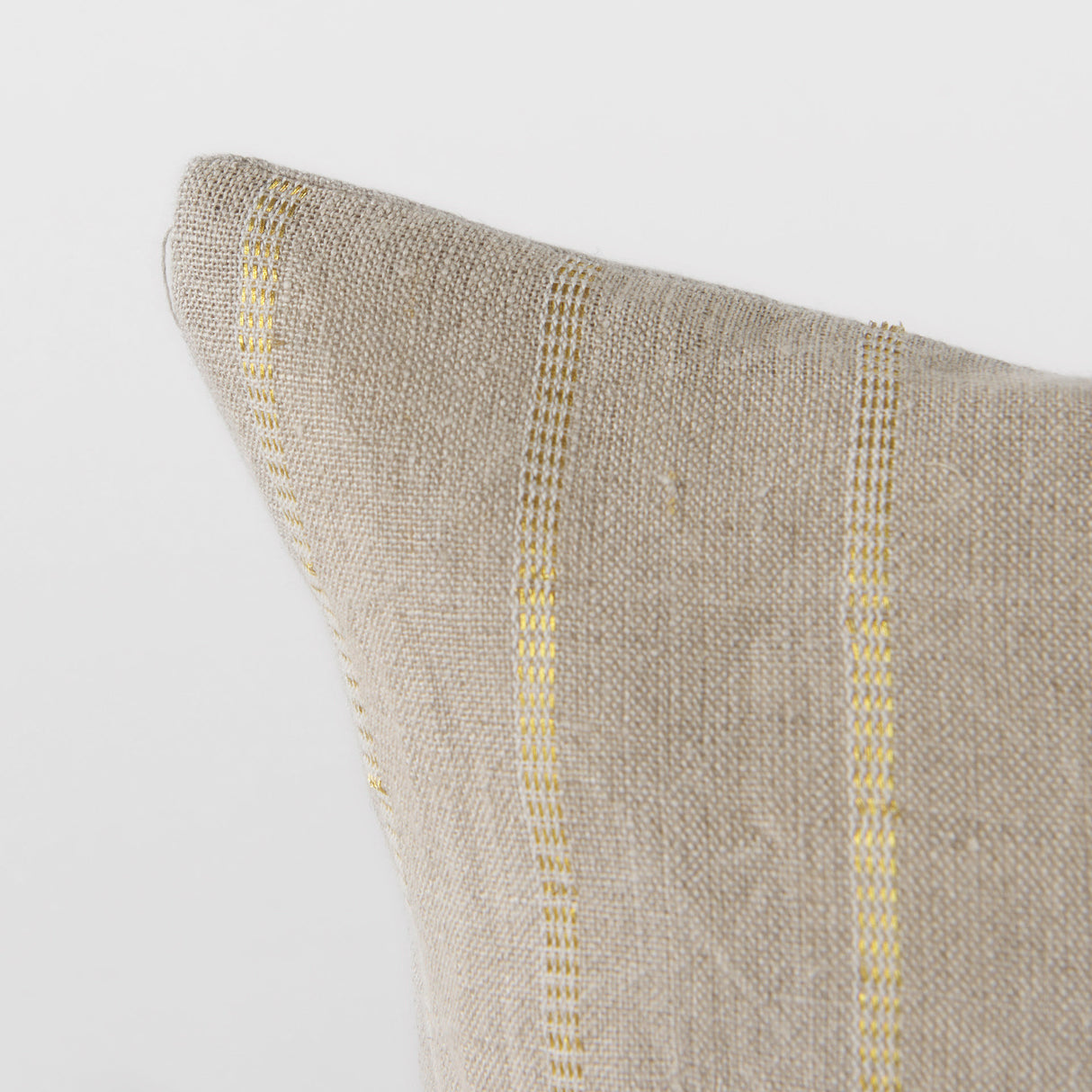Danika 13.0L x 21.0W x 0.2H Beige and Gold Fabric Decorative Pillow Cover from Mercana - Luna Furniture