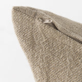 Isolde 14L x 26W Beige and Black Fabric Color Blocked Decorative Pillow Cover from Mercana - Luna Furniture