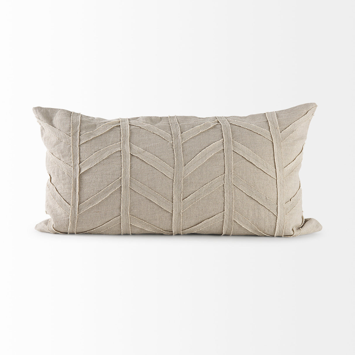 Ivivva 14L x 26W Beige Fabric Textured Decorative Pillow Cover from Mercana - Luna Furniture