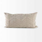 Ivivva 14L x 26W Beige Fabric Textured Decorative Pillow Cover from Mercana - Luna Furniture