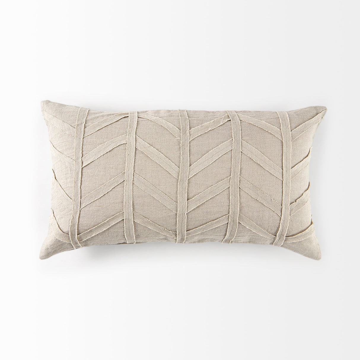 Ivivva 14L x 26W Beige Fabric Textured Decorative Pillow Cover from Mercana - Luna Furniture