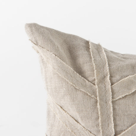 Ivivva 14L x 26W Beige Fabric Textured Decorative Pillow Cover from Mercana - Luna Furniture