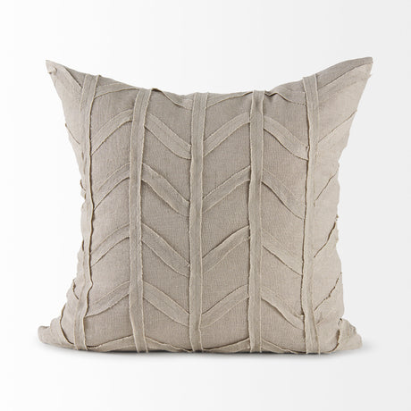 Ivivva 20L x 20W Beige Fabric Textured Decorative Pillow Cover from Mercana - Luna Furniture
