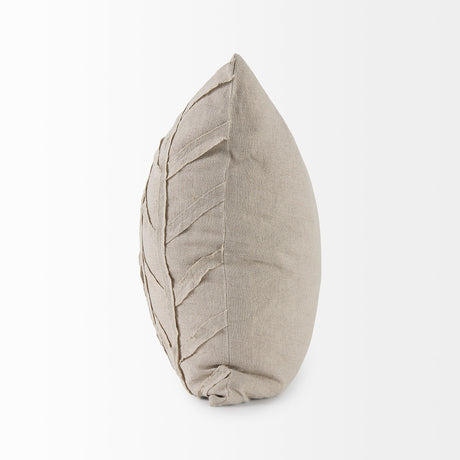 Ivivva 20L x 20W Beige Fabric Textured Decorative Pillow Cover from Mercana - Luna Furniture