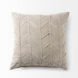 Ivivva 20L x 20W Beige Fabric Textured Decorative Pillow Cover from Mercana - Luna Furniture