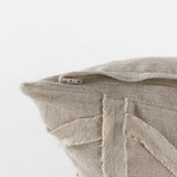 Ivivva 20L x 20W Beige Fabric Textured Decorative Pillow Cover from Mercana - Luna Furniture