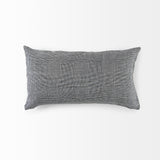 Ramone 14 x 26 White and Black Fabric Decorative Pillow Cover from Mercana - Luna Furniture