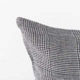 Ramone 14 x 26 White and Black Fabric Decorative Pillow Cover from Mercana - Luna Furniture
