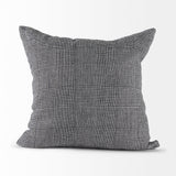 Ramone 20 x 20 Black and White Fabric Decorative Pillow Cover from Mercana - Luna Furniture